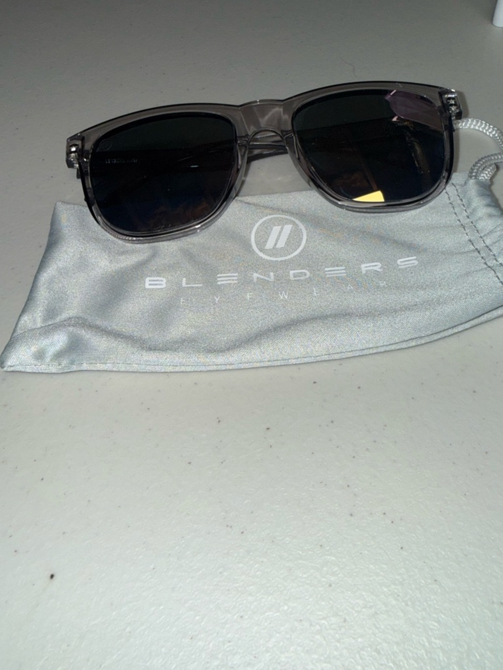 Blenders Eyewear Women’s Transparent Frame Sunglasses - Smoke Lenses